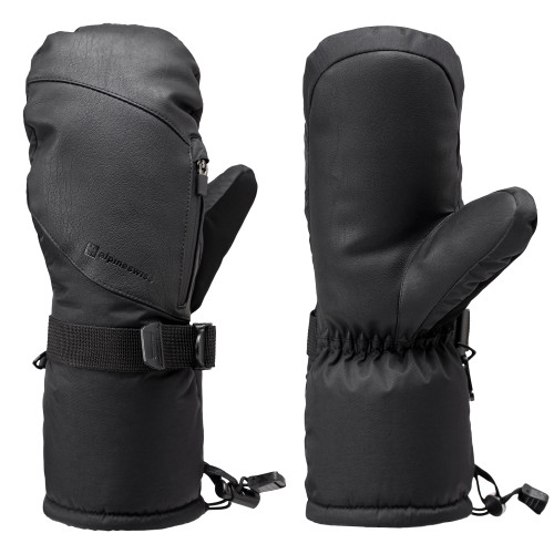 Alpine Swiss Mens Waterproof Snow Ski Gloves Gauntlet